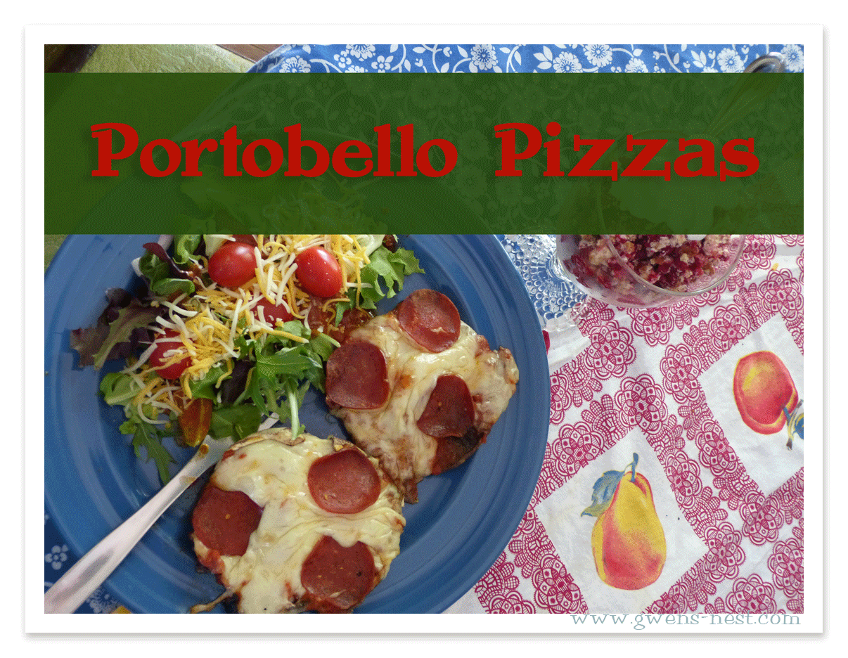 Portobello Pizza Recipe Gwen's Nest