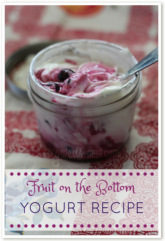 Yogurt with Fruit on the Bottom (Homemade!)