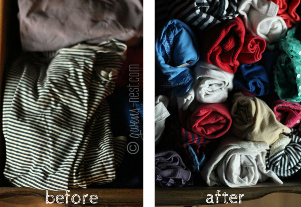 closet organizing tank top before after