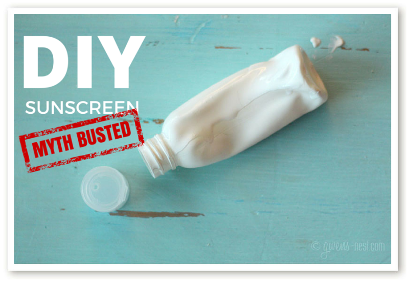 DIY Sunscreen: Myth Busted! What you need to know before trusting a homemade sunscreen recipe.