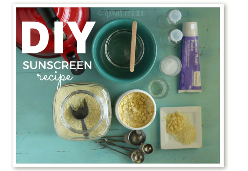 DIY sunscreen with ingredients you may already have on hand!