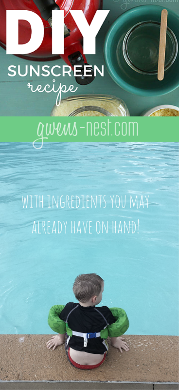 DIY sunscreen with ingredients you may already have on hand!