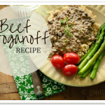 ground beef stroganoff recipe- this is one of my childhood favorites remade to be lower fat.