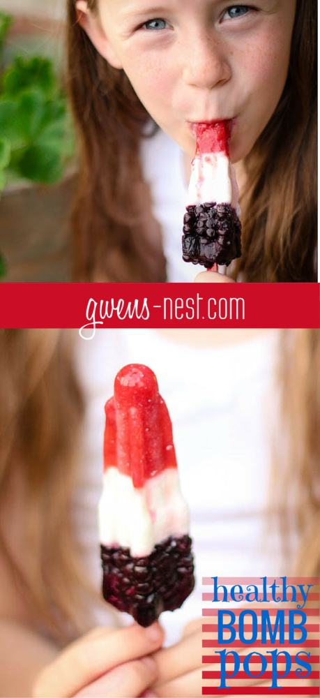 This healthy popsicle recipe is a health remodel of my favorite bomb pops as a kid. Enjoy! They're sugar free, and FULL of flavor!