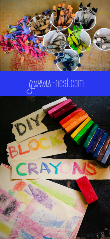 YES! Block crayons (from Waldorf schools) that you can DIY for *cheap!!!* Perfect for my preschooler! 