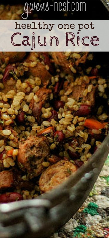 a quick one pot cajun dirty rice dish that's hearty, healthy, and quick to make family favorite. [a THM crossover]