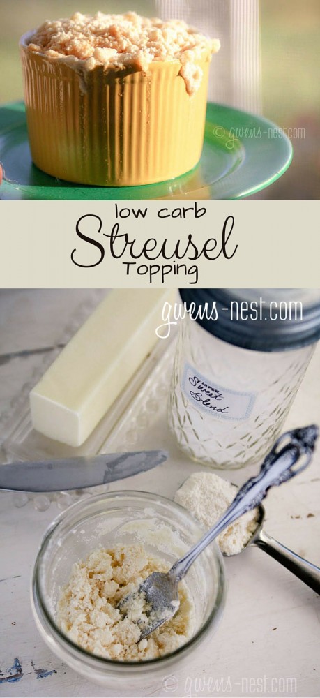 Know what elevates your low carb cake or muffin? THIS sugar free streusel recipe!