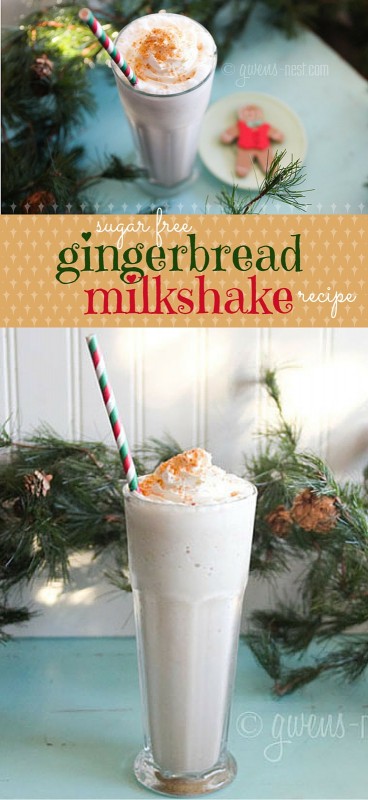 You'd NEVER know this gingerbread milkshake was sugar free. SO AWESOME!!! And a THM Fuel Pull!