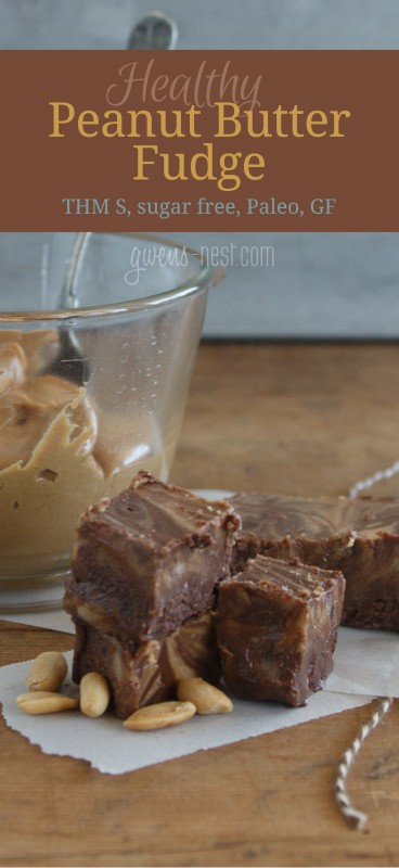 healthy sugar free peanut butter fudge that's SO easy to make...you won't believe that it didn't come from a candy shoppe!