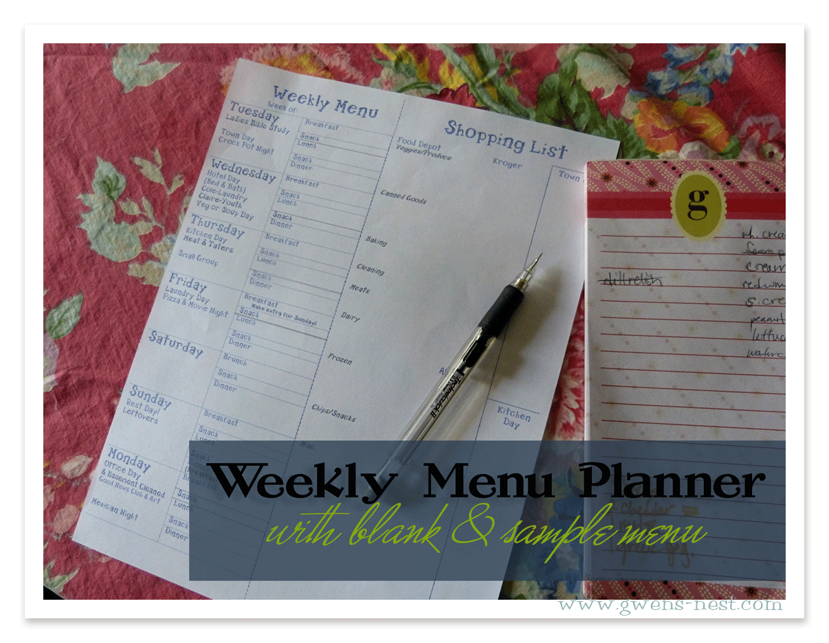 Weekly-Menu-Planner